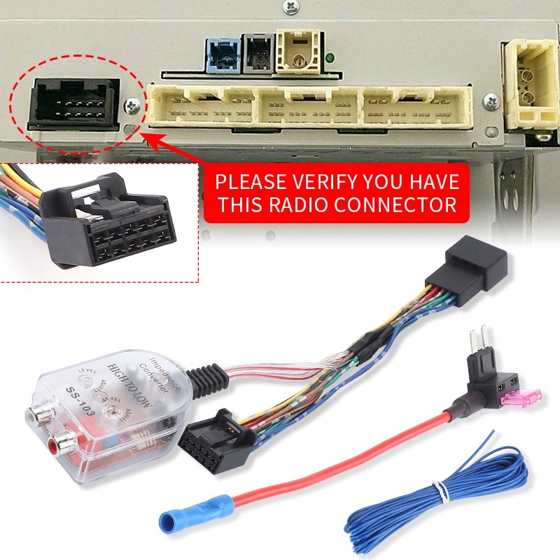 Radio Add AMP Amplifier Interface Adapter For Toyota Camry Tacoma Sienna Corolla