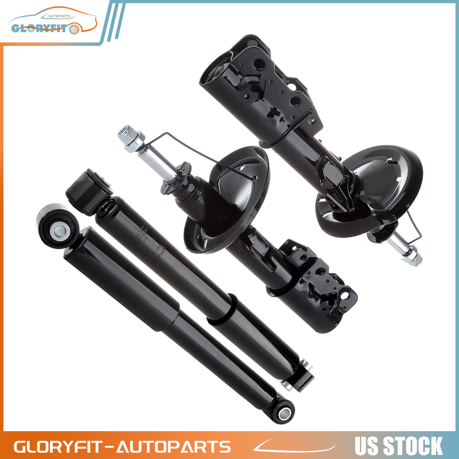 Front Rear For 2005-2010 Chevrolet Cobalt 2005-2006 Pontiac Pursuit Shocks 4 Pcs