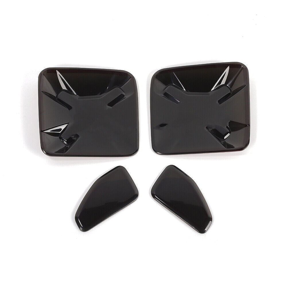 ?Smoked Black Rear Tail Light Lamp Cover Trim For Jeep Renegade 15+ Accessories