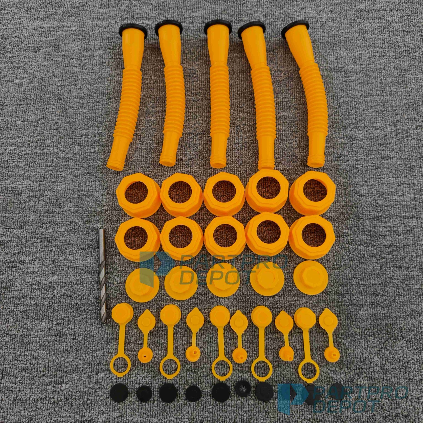 5x Gas Can Spout Nozzle Vent Kit Replacement For Plastic Gas Cans Old Style Caps