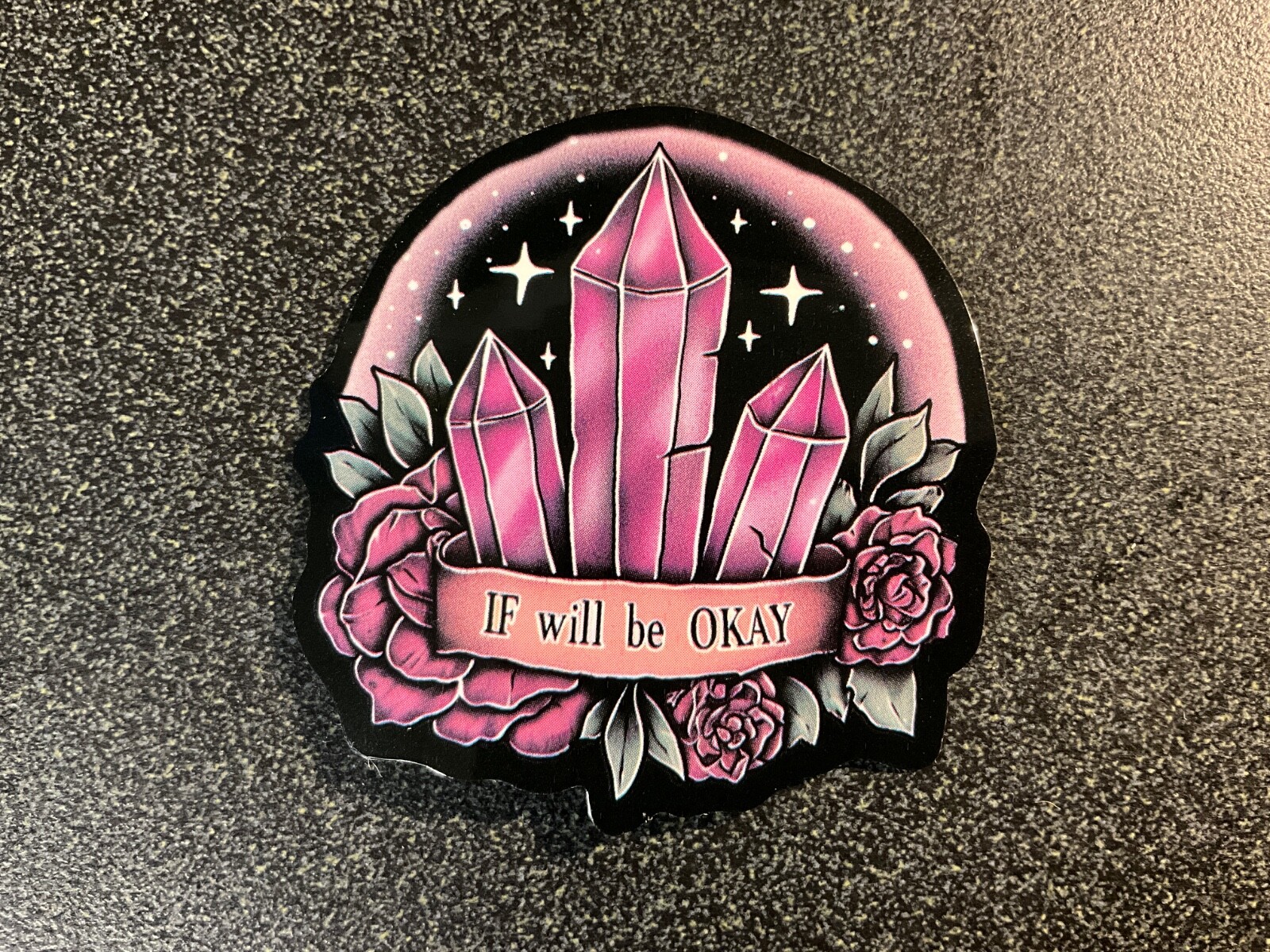 Motorcycle Sticker for Helmets or toolbox #3,321 If will be Okay