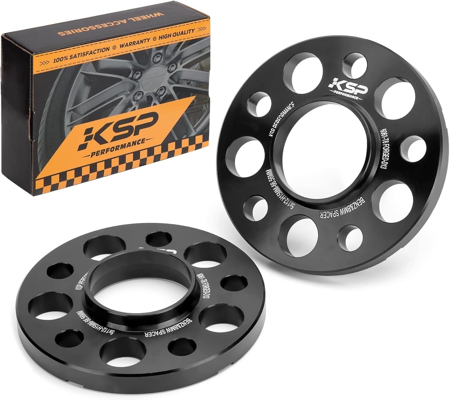 KSP 5X112mm WHEEL SPACERS 12mm 66.56mm HUBCENTRIC BORE FORGED TUNING SPACER
