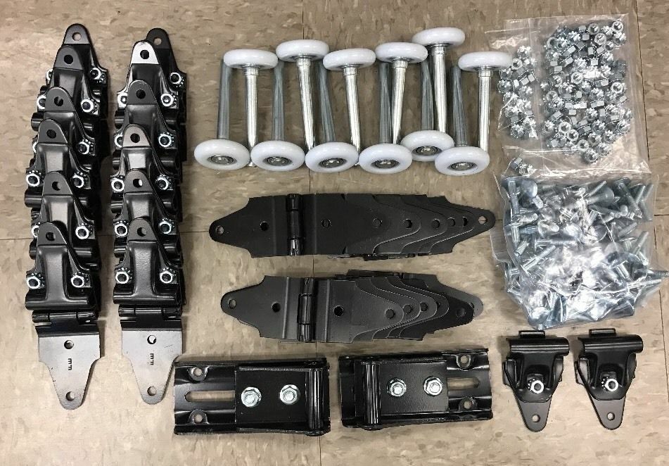 50 pack Whiting Todco Door Repair Kit+ 2″ Rollers + Hardware! NEW ALL HINGES!