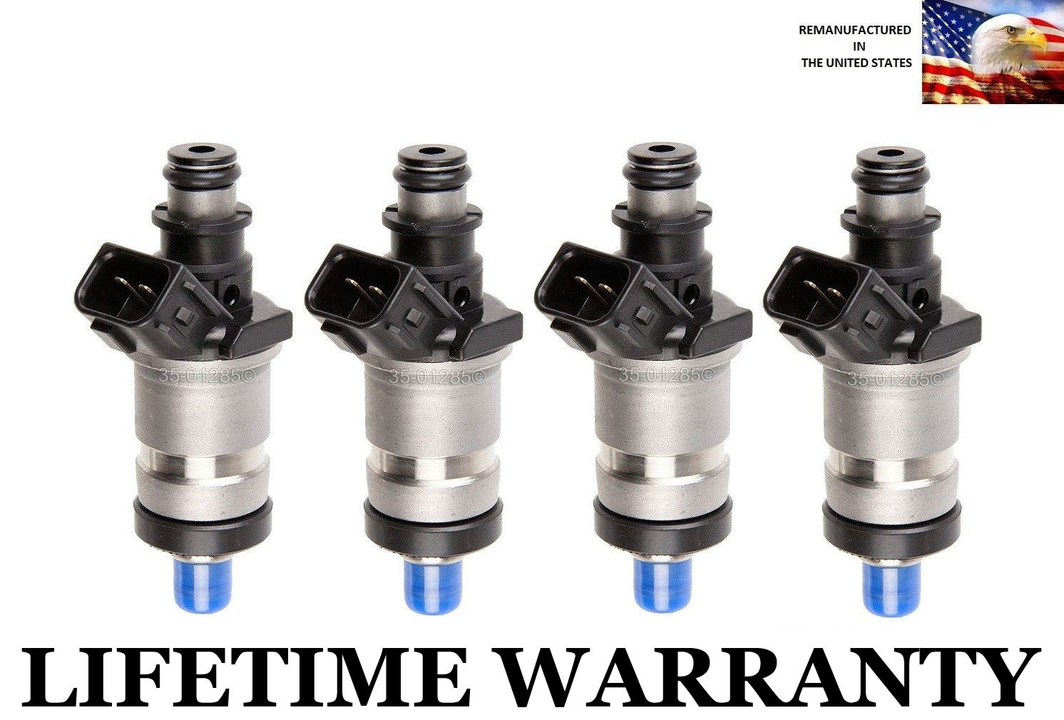 OEM Honda Set of 4 Fuel Injectors for 96 97 98 99 00 Civic EX HX D16Y8 V-TEC 1.6