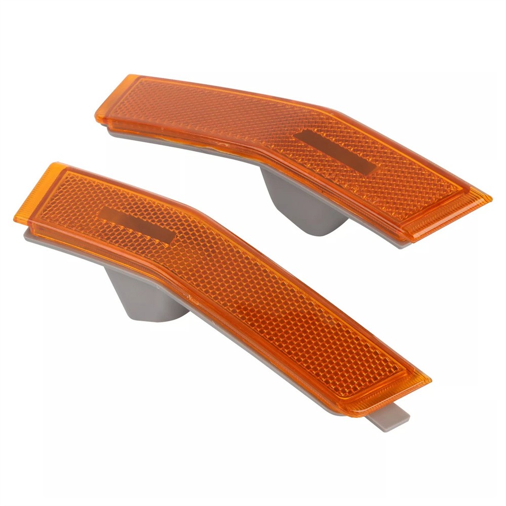 2PCS Front Bumper Side Marker Light Housing For Lincoln MKX 2007-2010 Amber