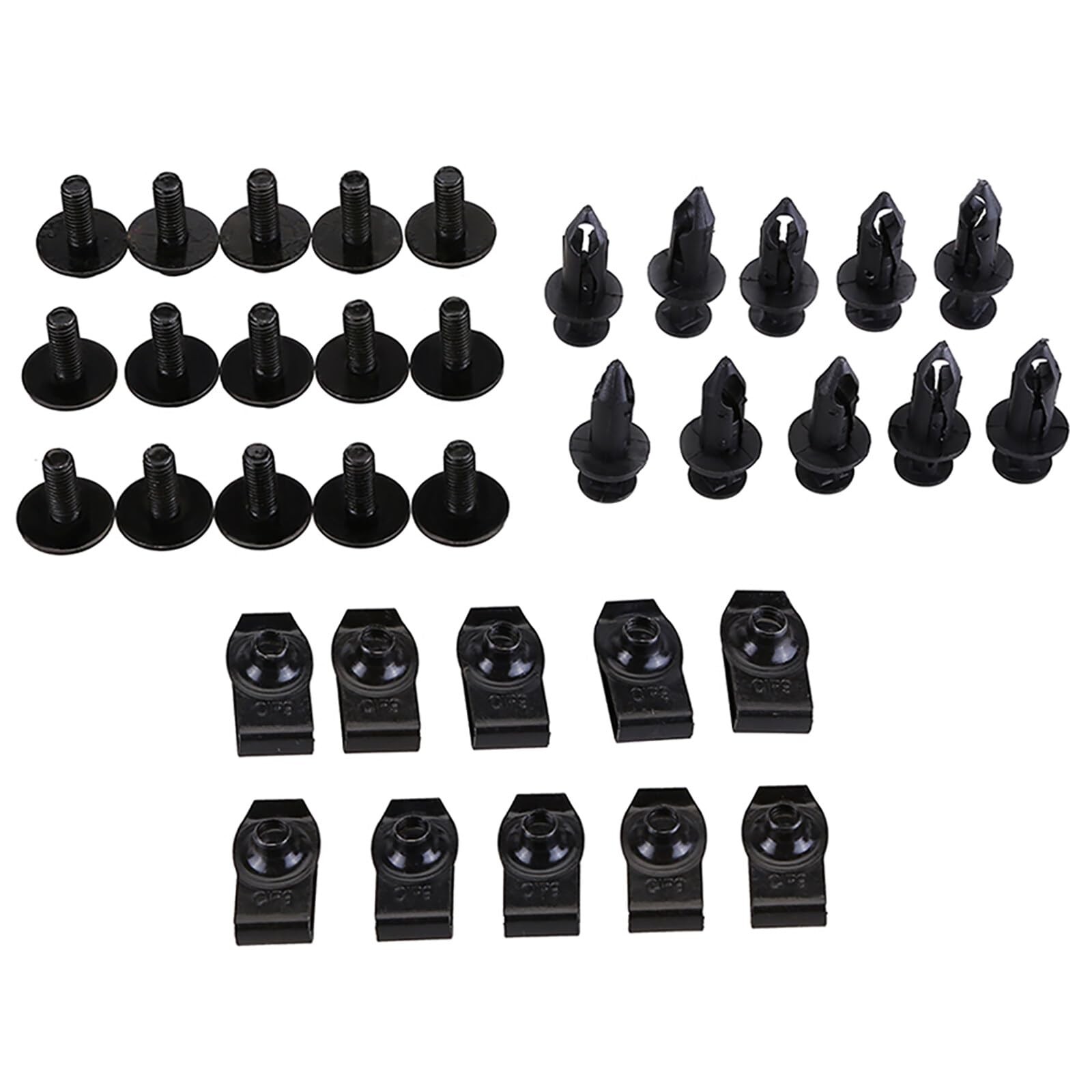 35PCS Engine Under Cover Splash Shield Guard Body Bolts & U-nut Clip Fastener