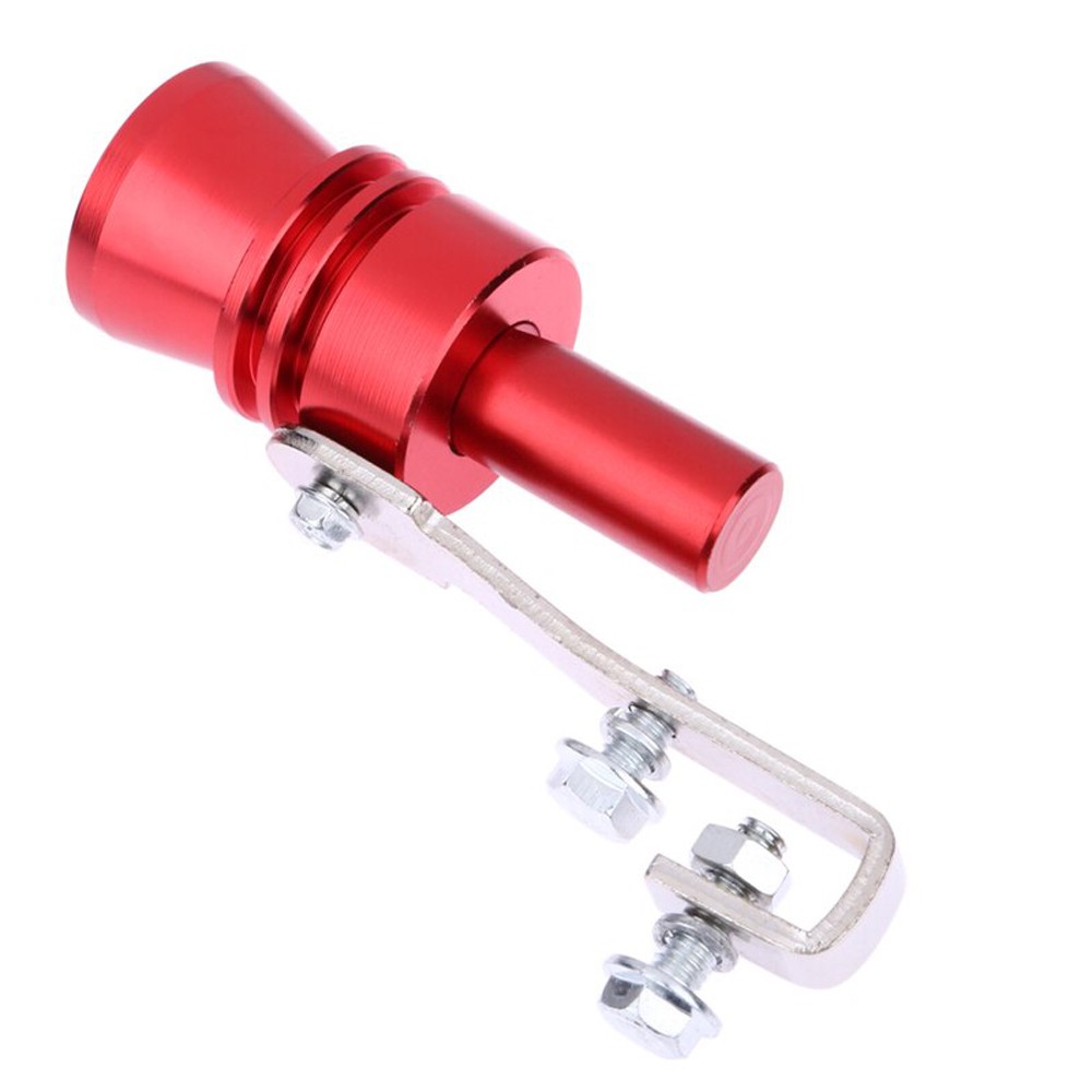 Red Blow Off Valve Noise Turbo Sound Whistle Simulator Car Muffler Tip 35mm XL