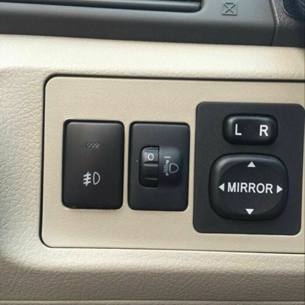 Fog Push Button Switch w/ Amber LED Background Indicator Lights OEM For Toyota