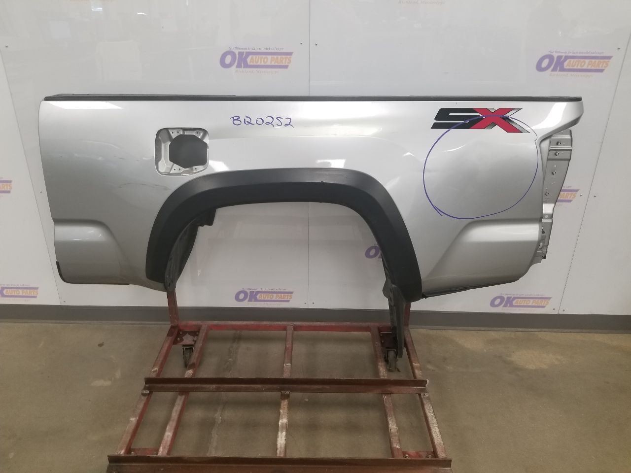 22 TOYOTA TACOMA 2WD 4X2 SR 3.5L QUARTER PANEL SILVER 1J9 DRIVER LEFT SEE IMAGE