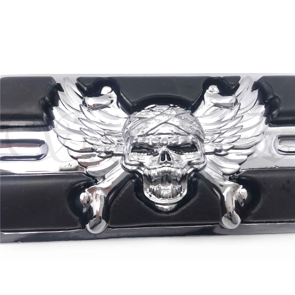 HTTMT- Chrome Zombie FootPegs For Harley with H-D male mount-style footpeg