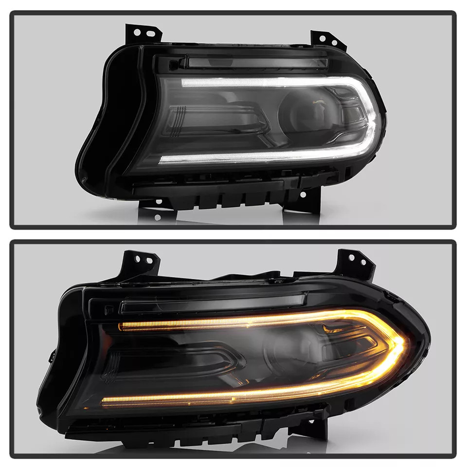NEW Full Halogen Bulbs LED DRL Projector Headlight For Dodge Charger 2022+