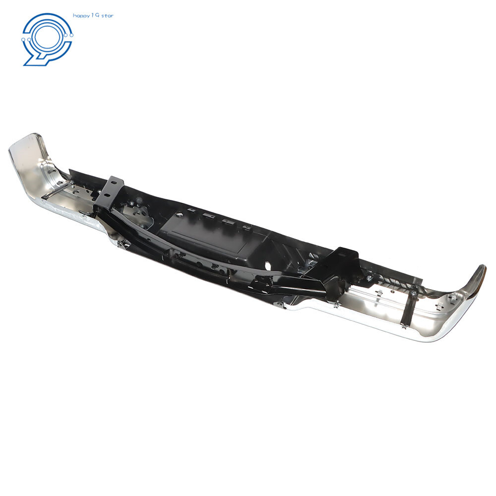 Chrome Steel Rear Bumper Assembly Fit For 2009-2014 Ford F150 W/Sensor Holes