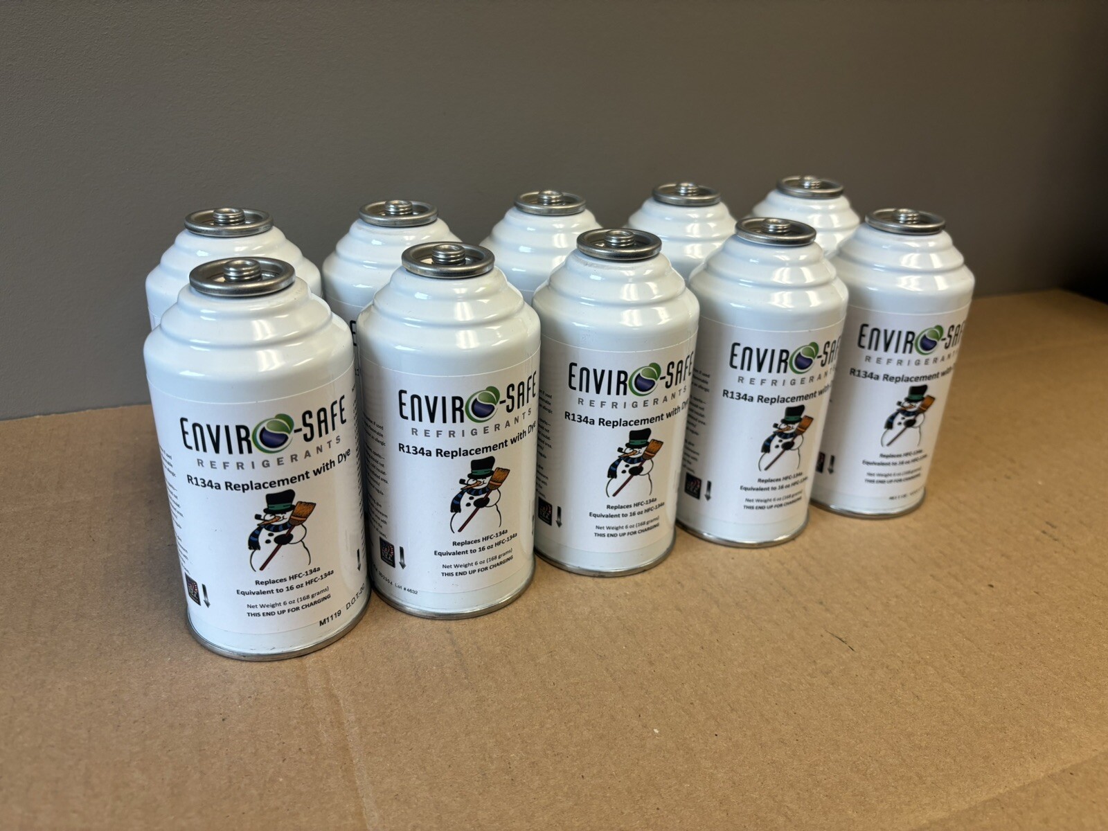 Envirosafe R134a Replacement Refrigerant with dye- CASE OF 10 CANS!