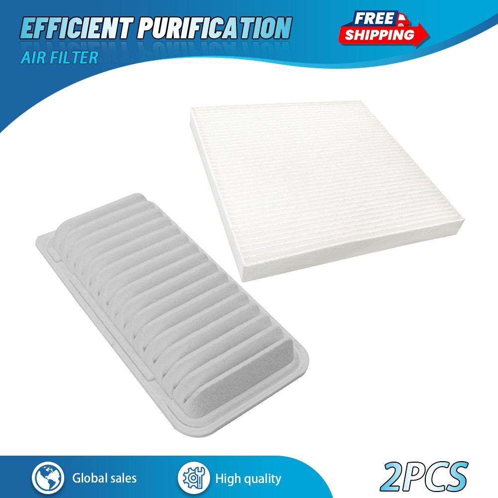 Engine & Carbon Cabin Air Filter Set for Pontiac Vibe 2003 2004 – 2008 L4 1.8L