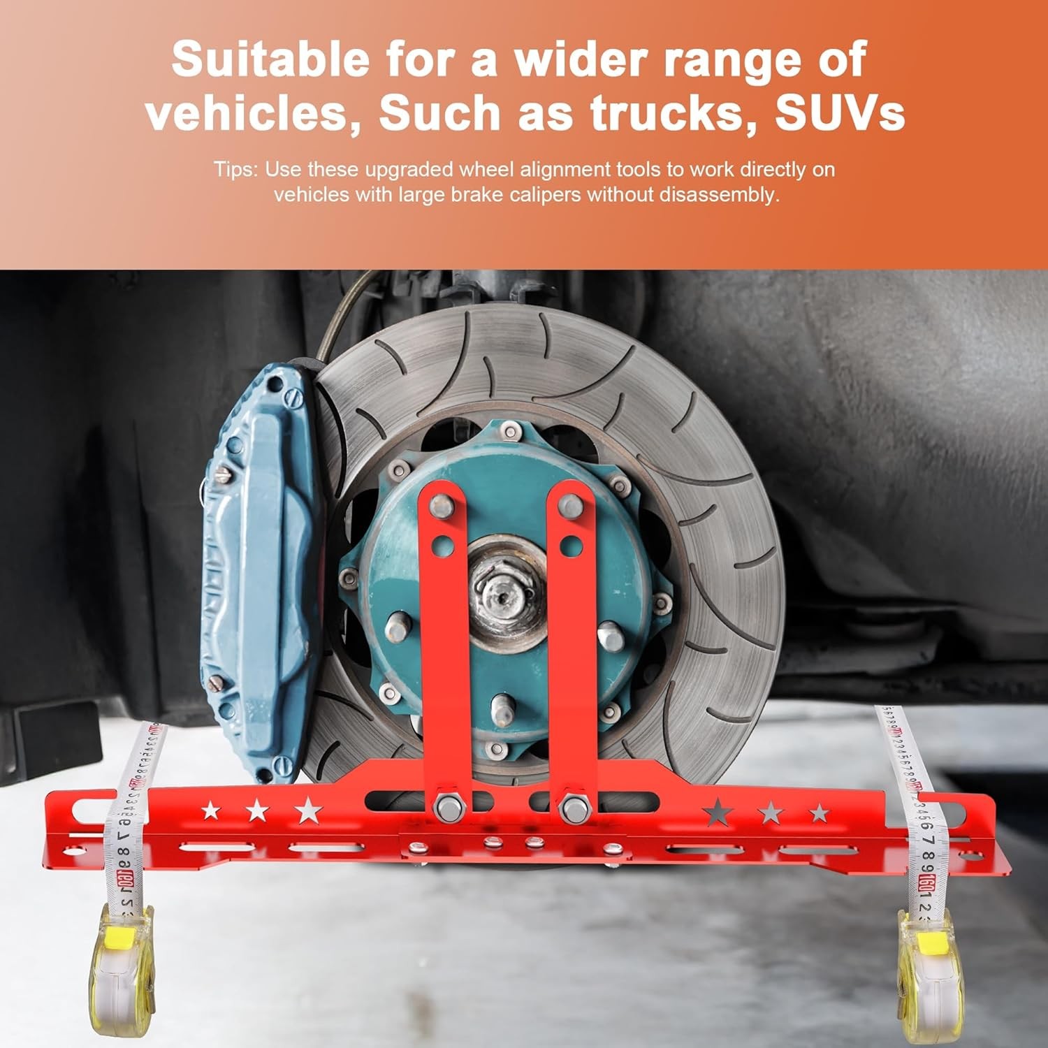 Wheel Toe Alignment Tool Plate Automotive Wheel Alignment Camber Tool – Red