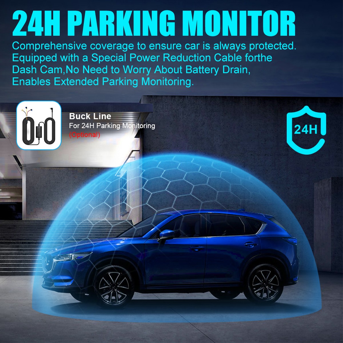 Dash Camera 4K Front Rear Dash Cam Built-In WiFi & GPS App control Night Vision