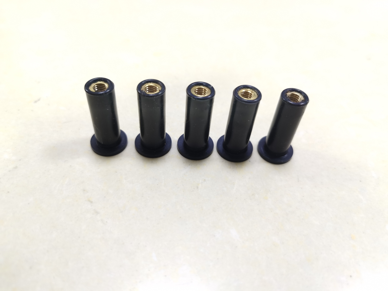 Rubber Copper 5Pcs Windshield Well Nuts For Harley Road Glide FLTRU FLTRXS FLTRK