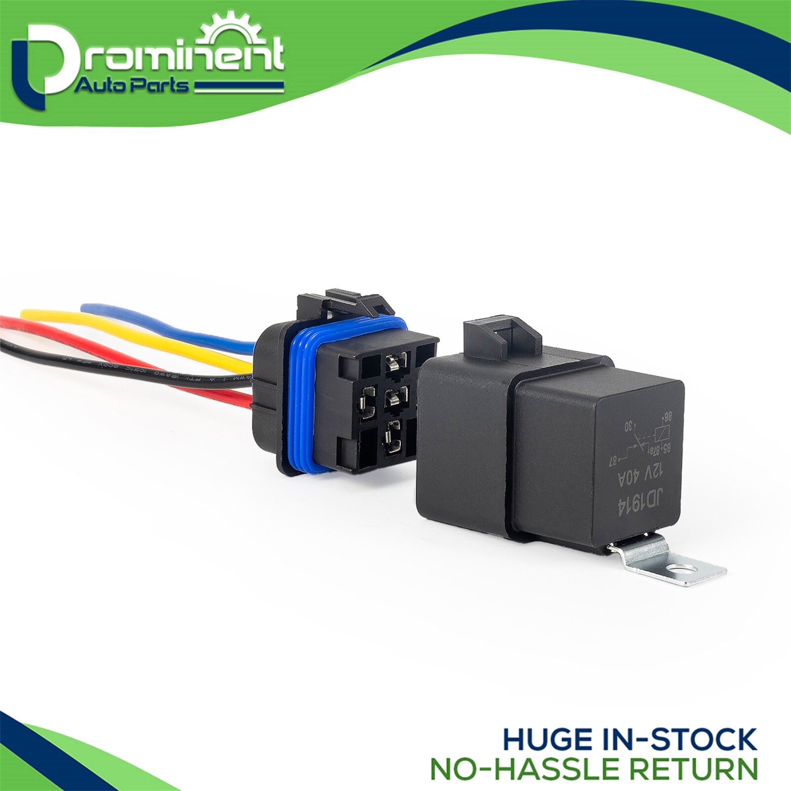 5X Waterproof Automotive SPDT Relay Kit fit 5-PIN 40/30 AMP 12V DC with Harness