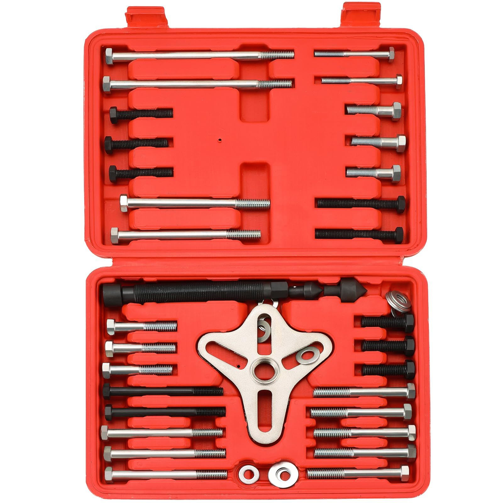 Acymner 46PCS Harmonic Balancer Puller Set | Power Steering Pulley Red