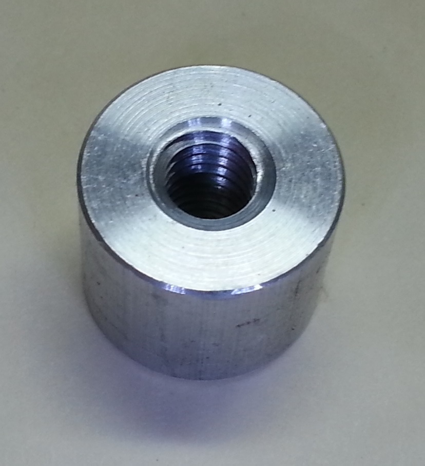 M 8 -1.25 THREADED WELD BUNGS Stand-Off .625 long ALUMINUM USA MADE 4PCS