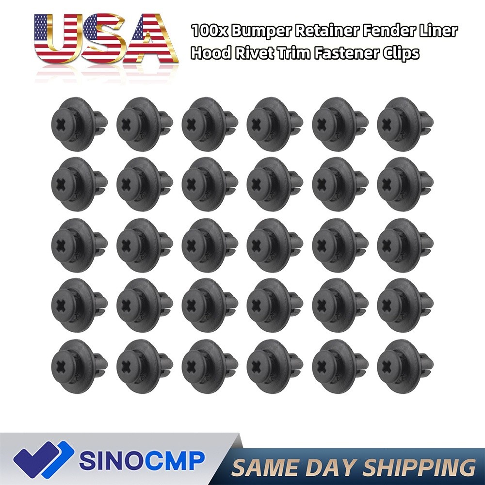 100X Car Retainer Veloster Clips Bumper Fender Fastener Tucson 86590-28000 NEW