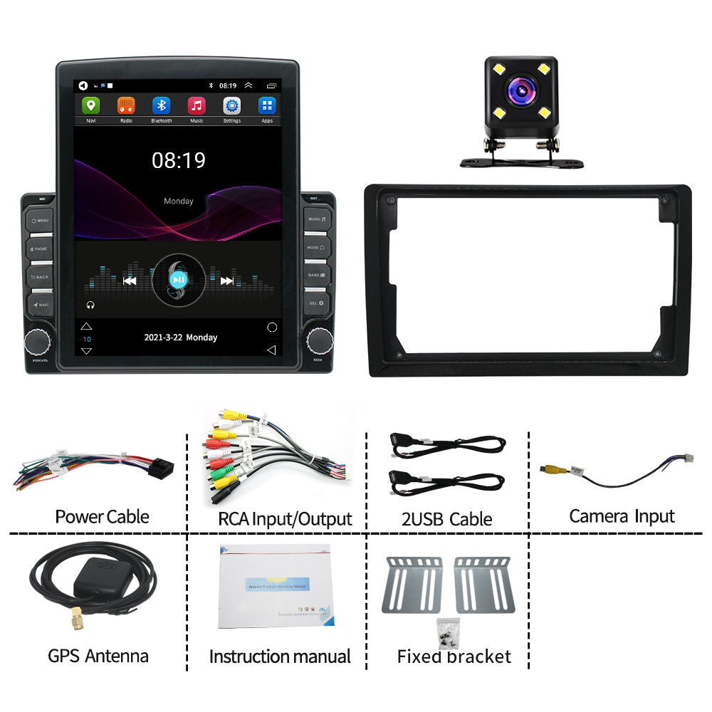 9.7″ For 2004-2008 Toyota Corolla Android 14 Apple Carplay Car Stereo Radio GPS
