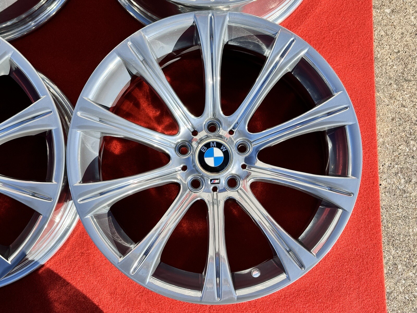4x CHROME 19″ BMW M5 M6 E60 STYLE 166 OEM BBS WHEELS RIMS 525i 545i 550i 59545