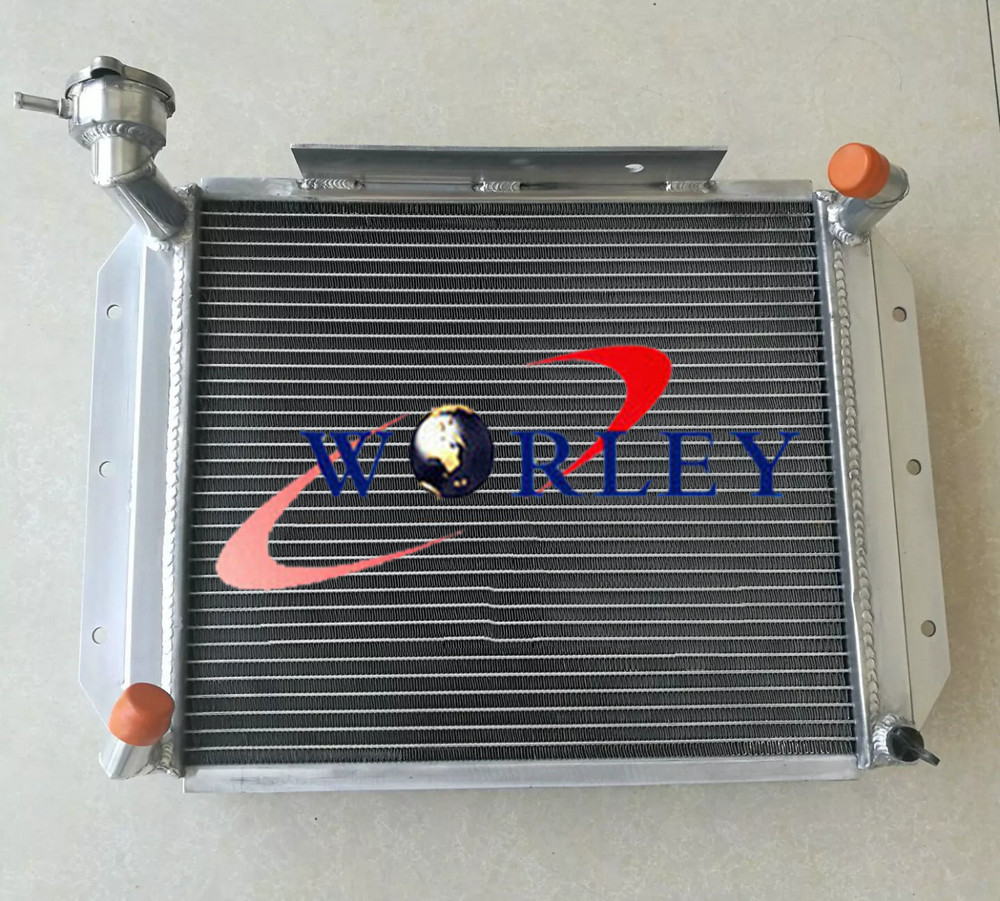 Crossflow Aluminum Radiator For 1955-1962 MG MGA 1500 1600 1622 DE LUXE MT 3 Row