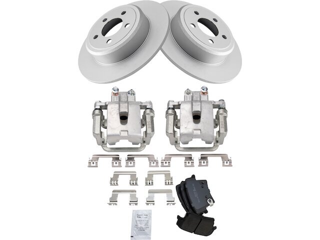 For 2007-2016 Dodge Charger Brake Pad Rotor and Caliper Set Rear 37717FK 2008