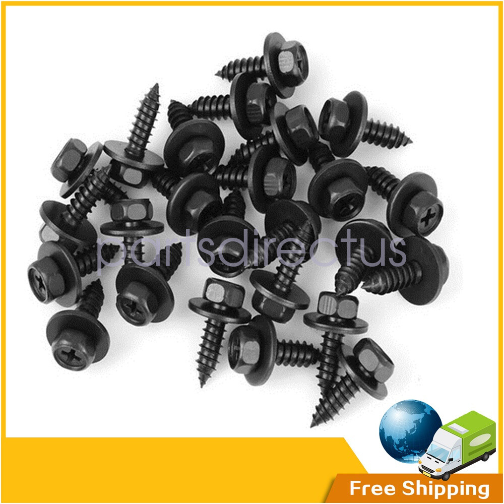 30PCS 10mm Hex Head Screw Bolt 90159-60498 for Toyota Camry RAV4/Lexus ES GS LS