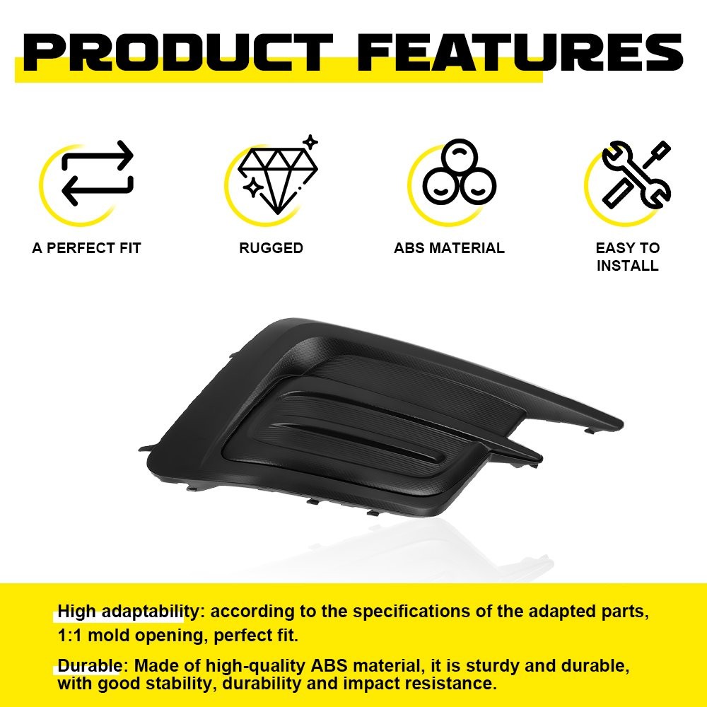 1PC/SET Fog Light Cover Bezel Fits Subaru Legacy 2018-19 Right Side High Fitment