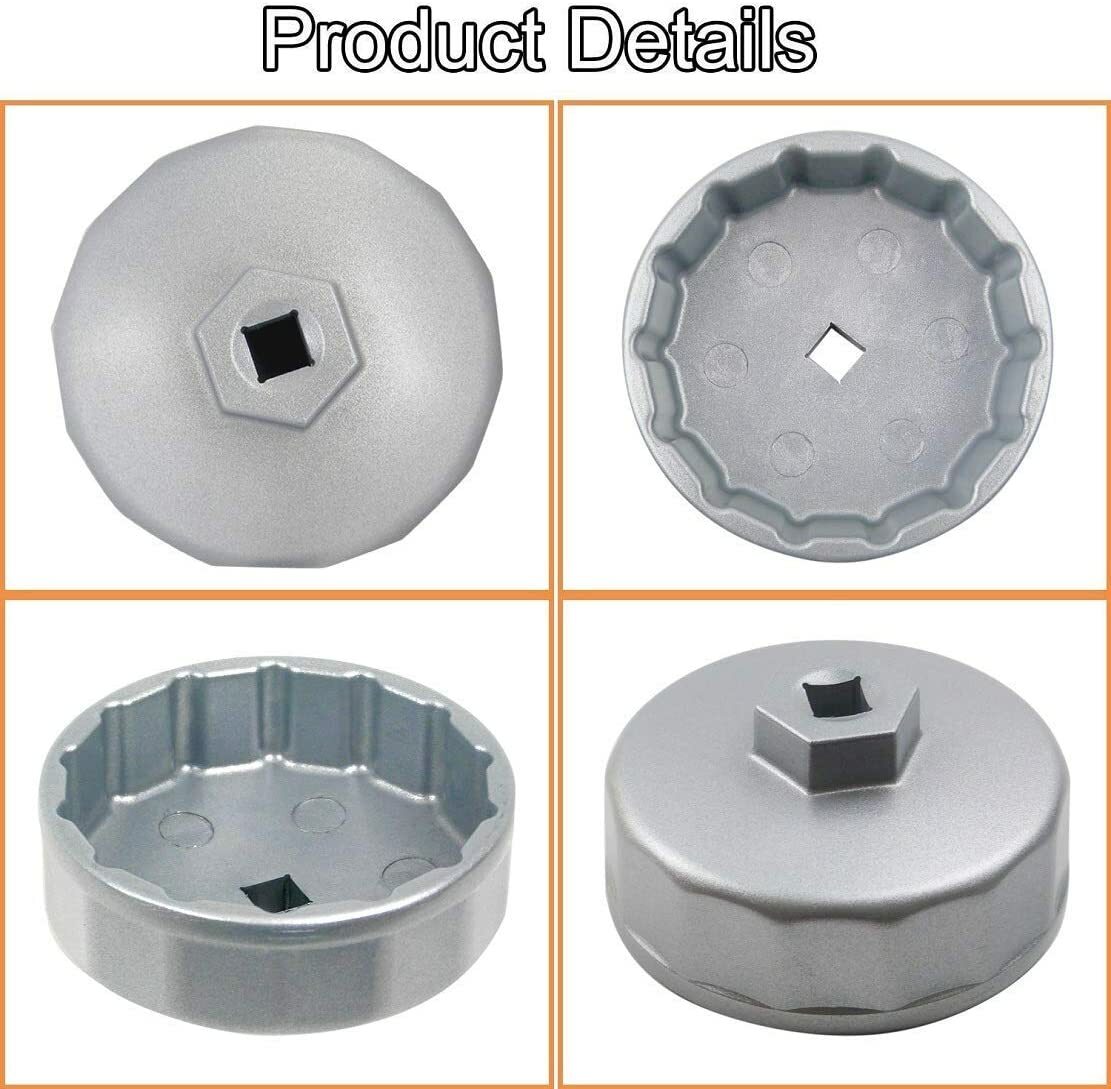 74mm 14 Flute Oil Filter Wrench Tool for Benz,VW Volkswagen,Audi,Porsche,Mazda