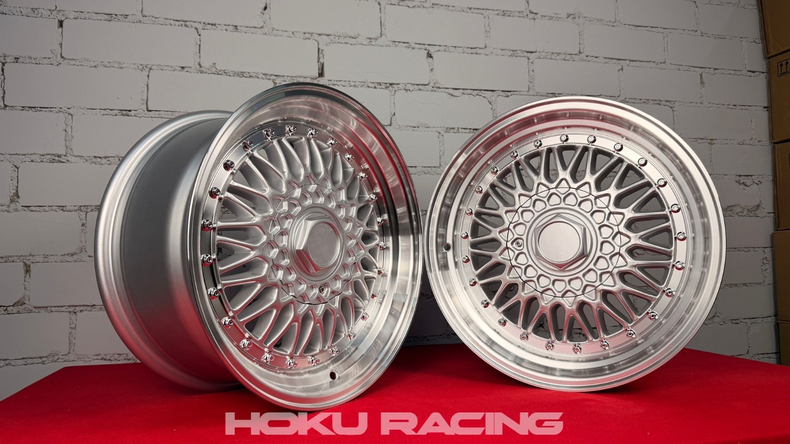 4X 16 inch BBS RS style 5X120 7.5J ET25 wheels deep dish fit for BMW E36 E46 E90