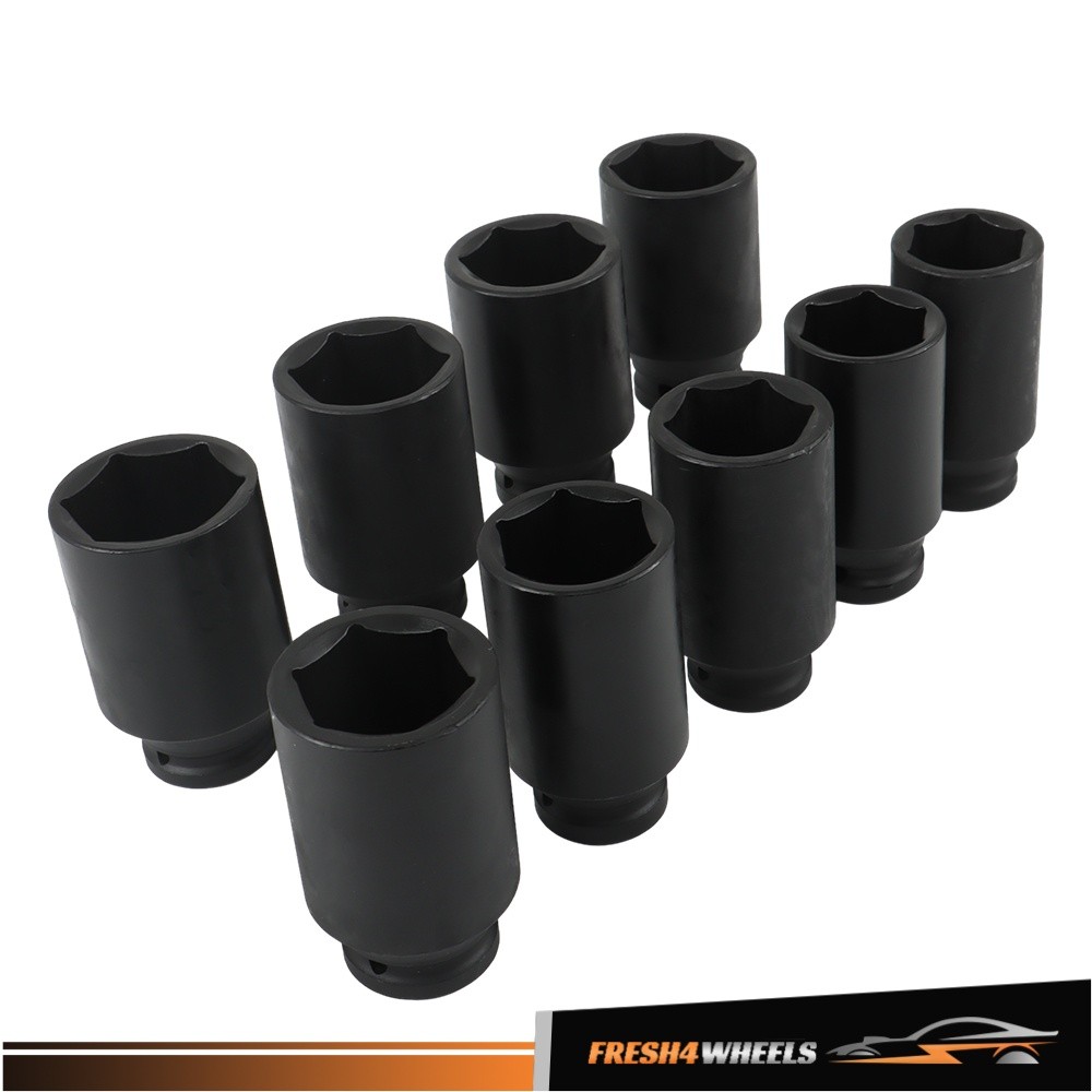 9PCS 1/2″ Drive Deep Impact Socket Set – Metric Axle Hub Nut Sockets 29-38mm