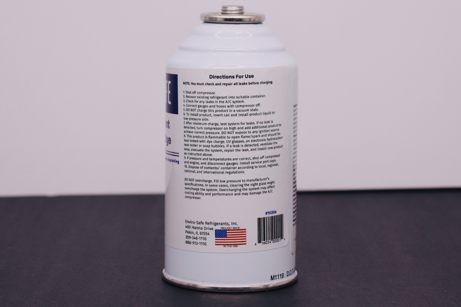 R134a Replacement Refrigerant with dye, 2 CANS, Charging Hose.