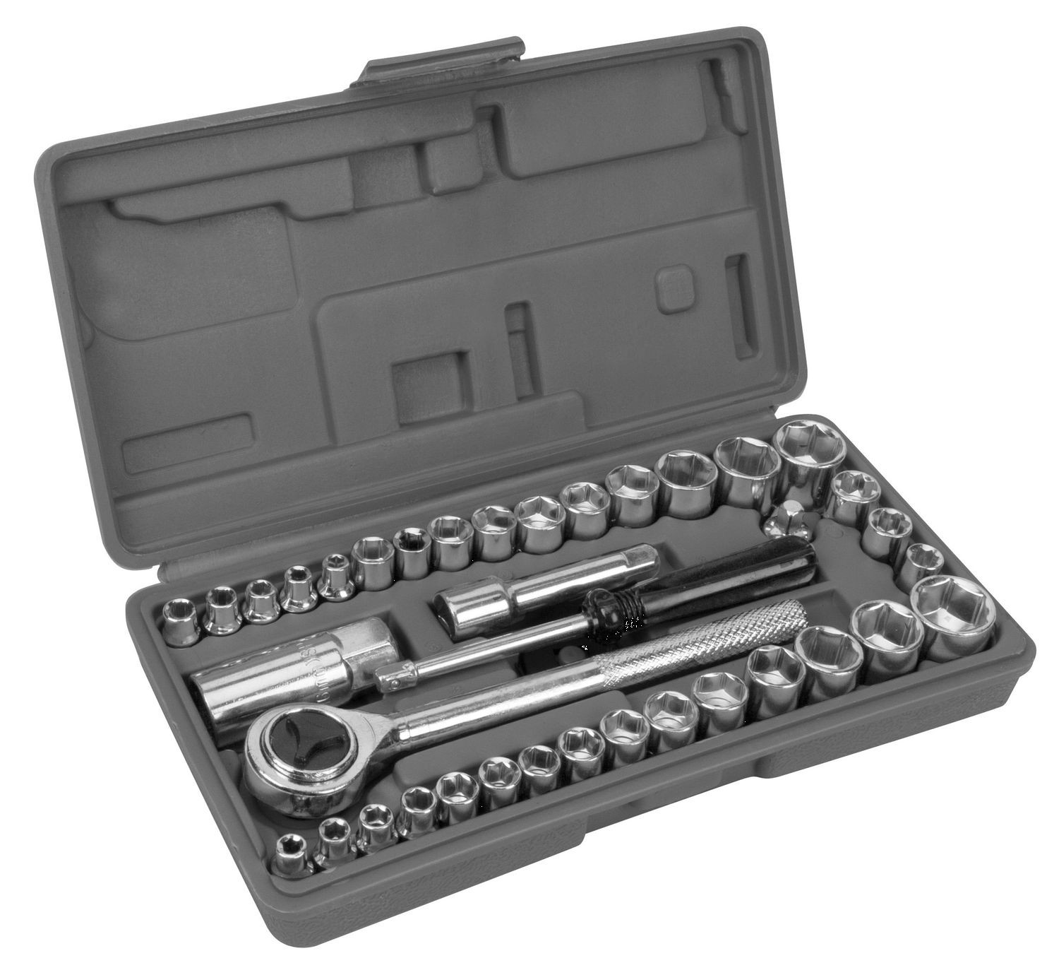 Performance Tool W1173 40 Piece 1/4 Inch&3/8 Inch Drive Socket Set