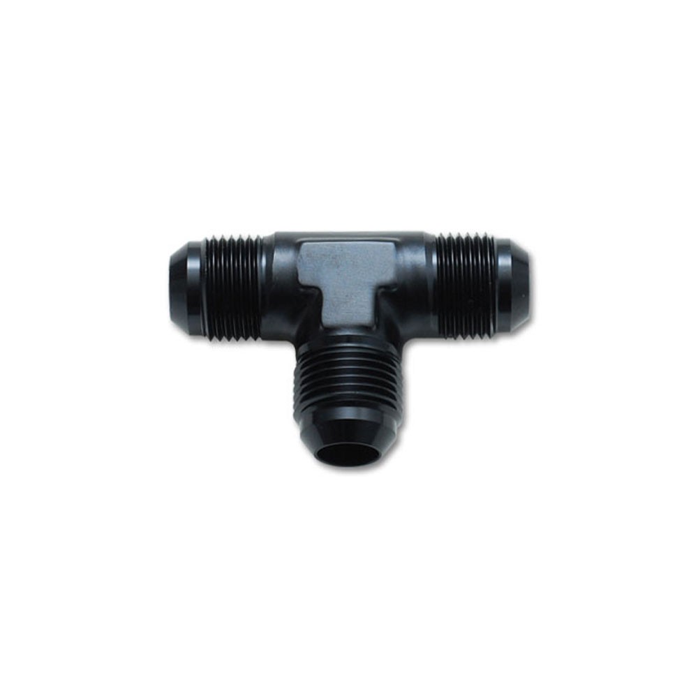 Vibrant Performance AN Fitting 10481; AN Tee Fitting Black -04AN Male Tee
