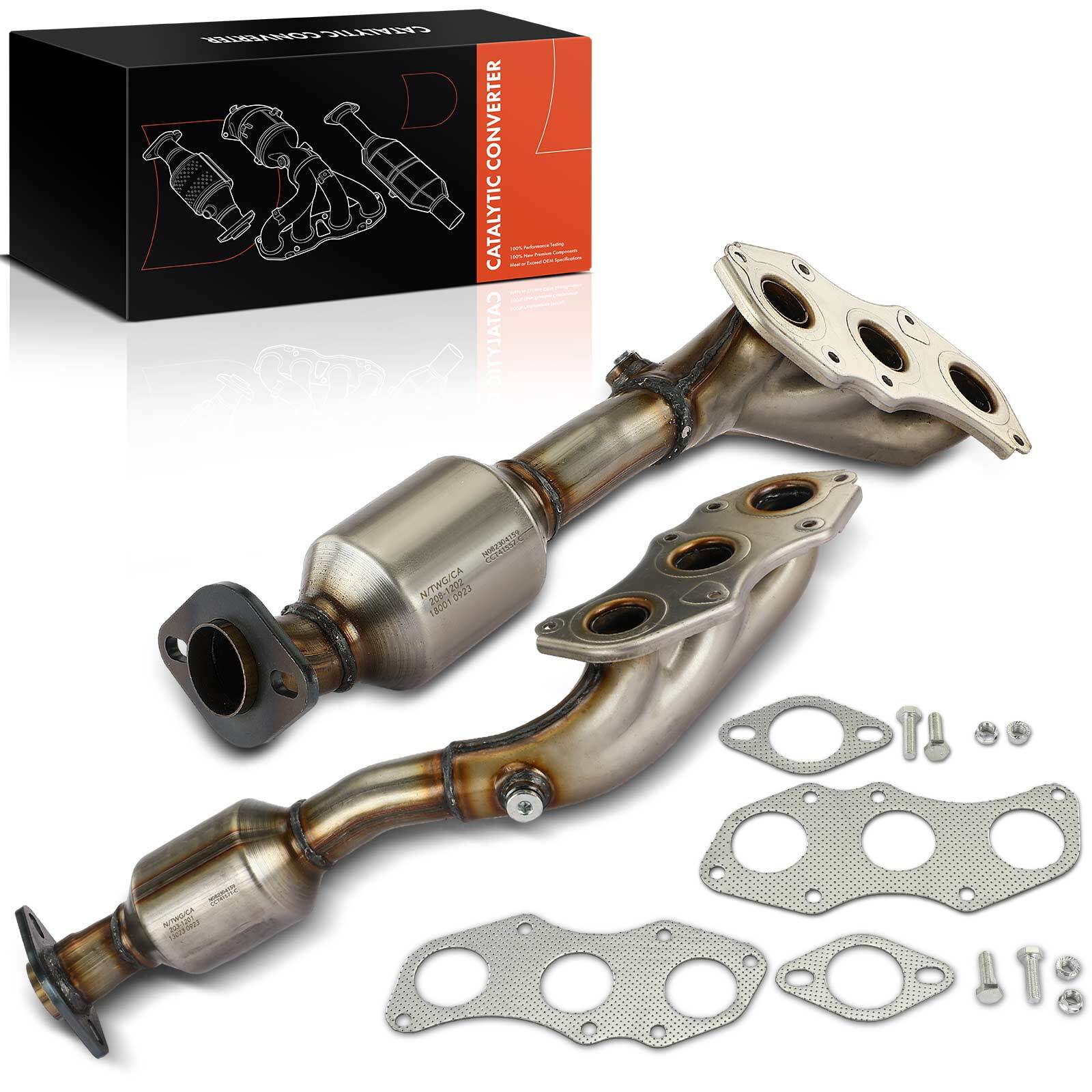2x LH & RH Catalytic Converter for Lexus IS250 2006-2015 IS350 06-17 GS350 RC350