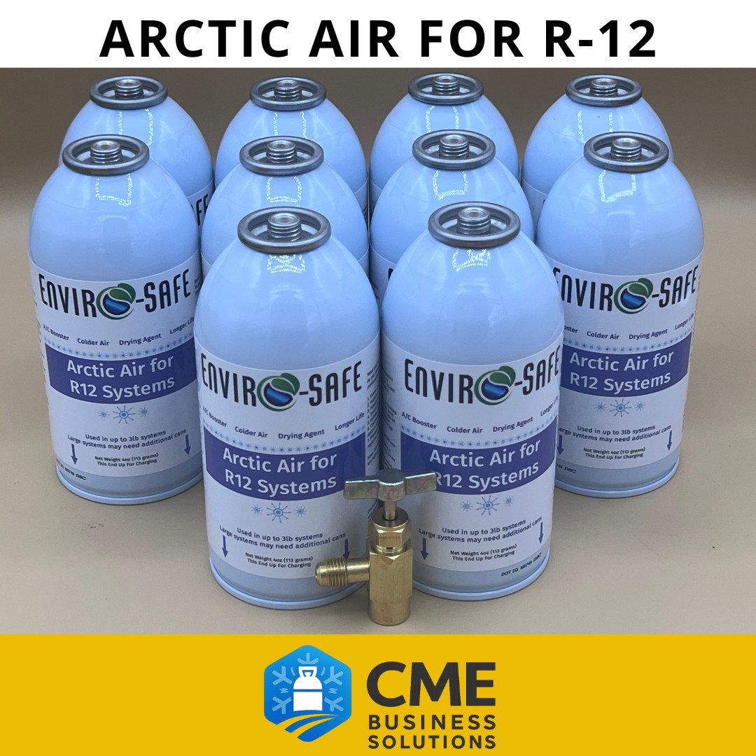 Envirosafe Auto AC Arctic Air for R12, Auto Coolant Support, 10 cans/tap