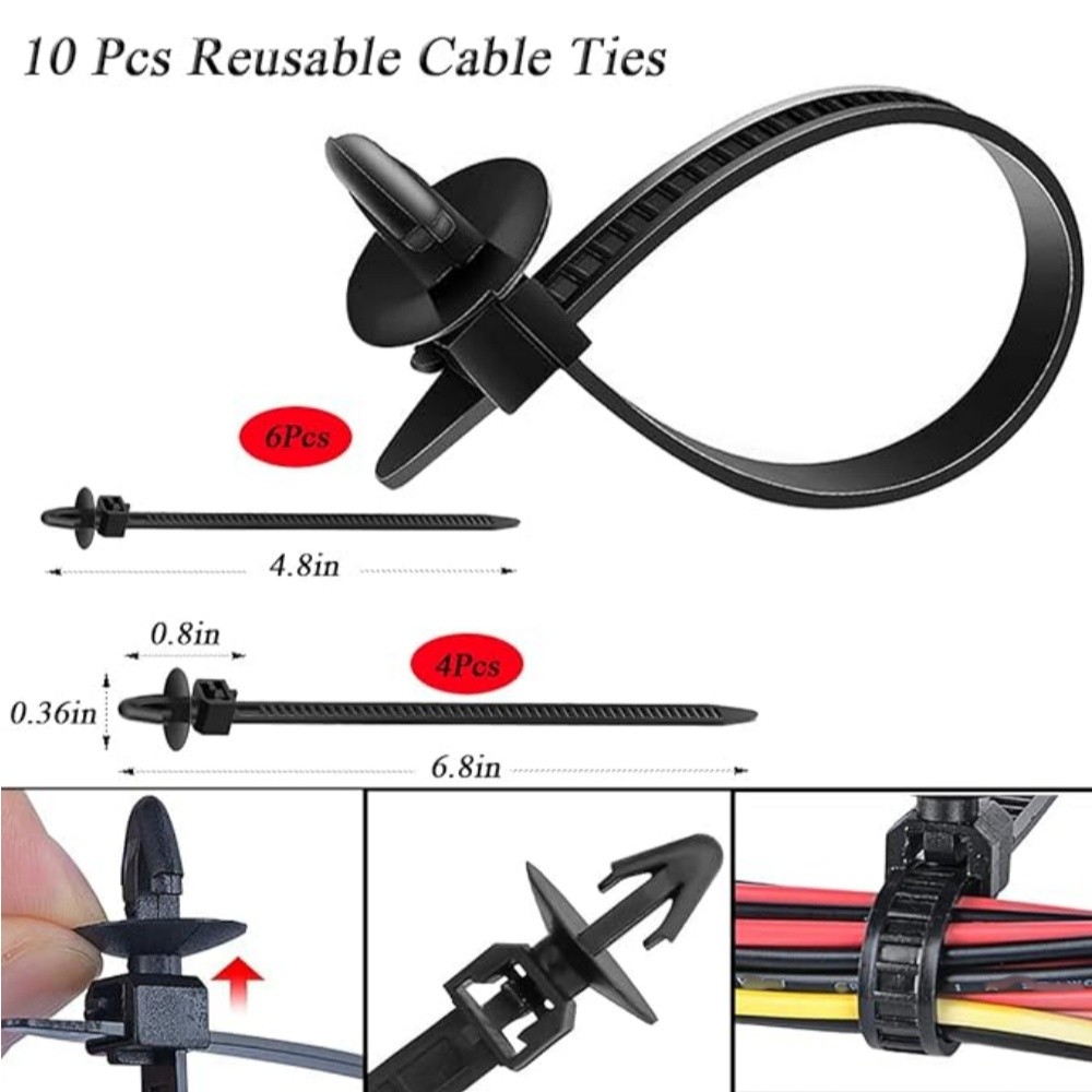 725Pcs Car Push Retainer Clips Universal Push Bumper Fastener Rivet Clips Parts