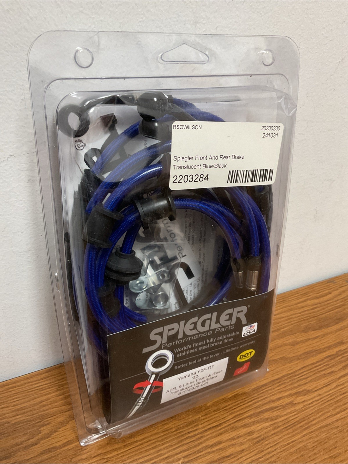 Spiegler Front And Rear Brake Line Kit Yamaha R7 2022-2025 S-YA0329-045