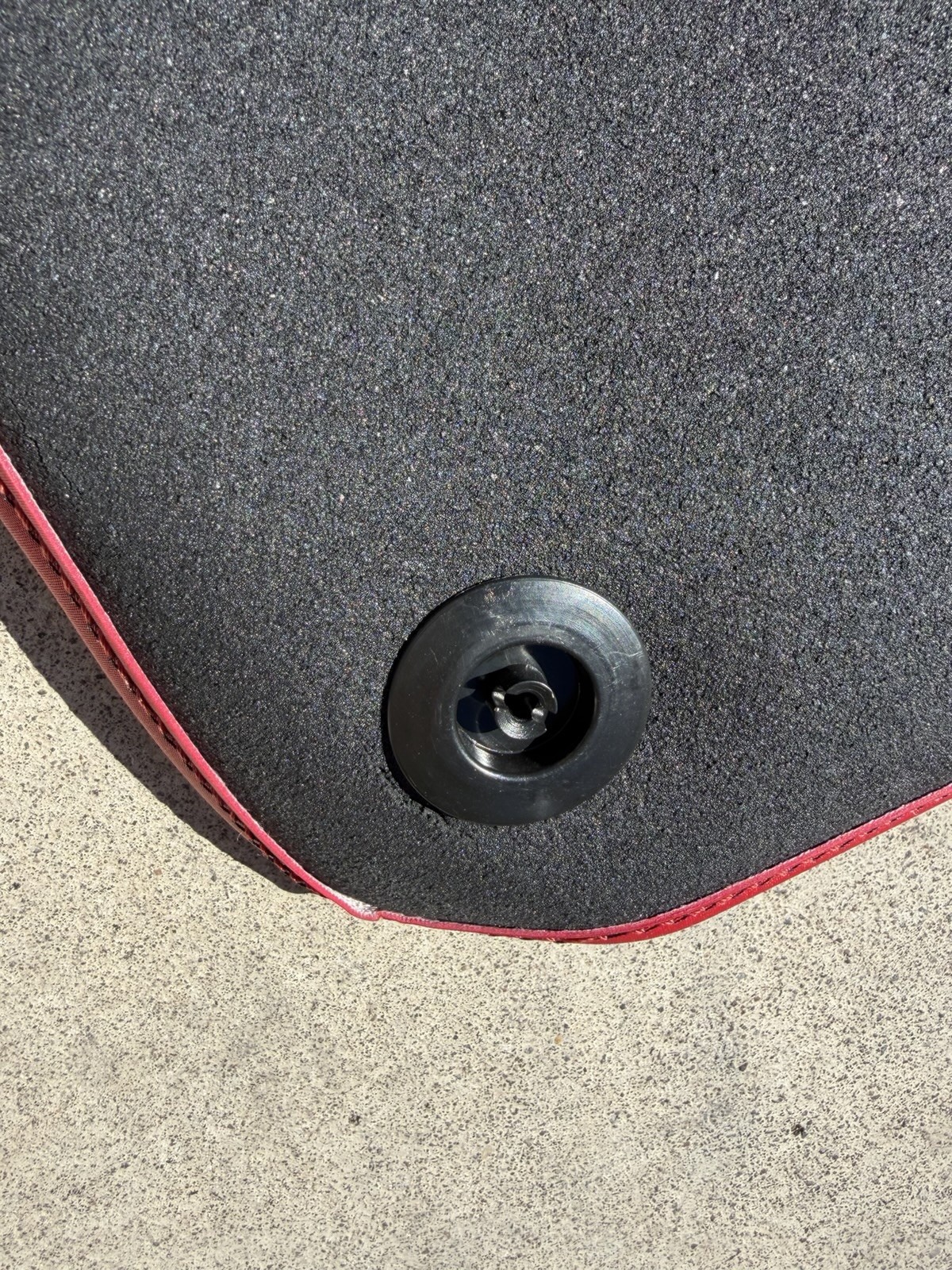 Ferrari 488 Spider Custom Floor Mats Set Of 2 Carbon Fiber Look Red Trim