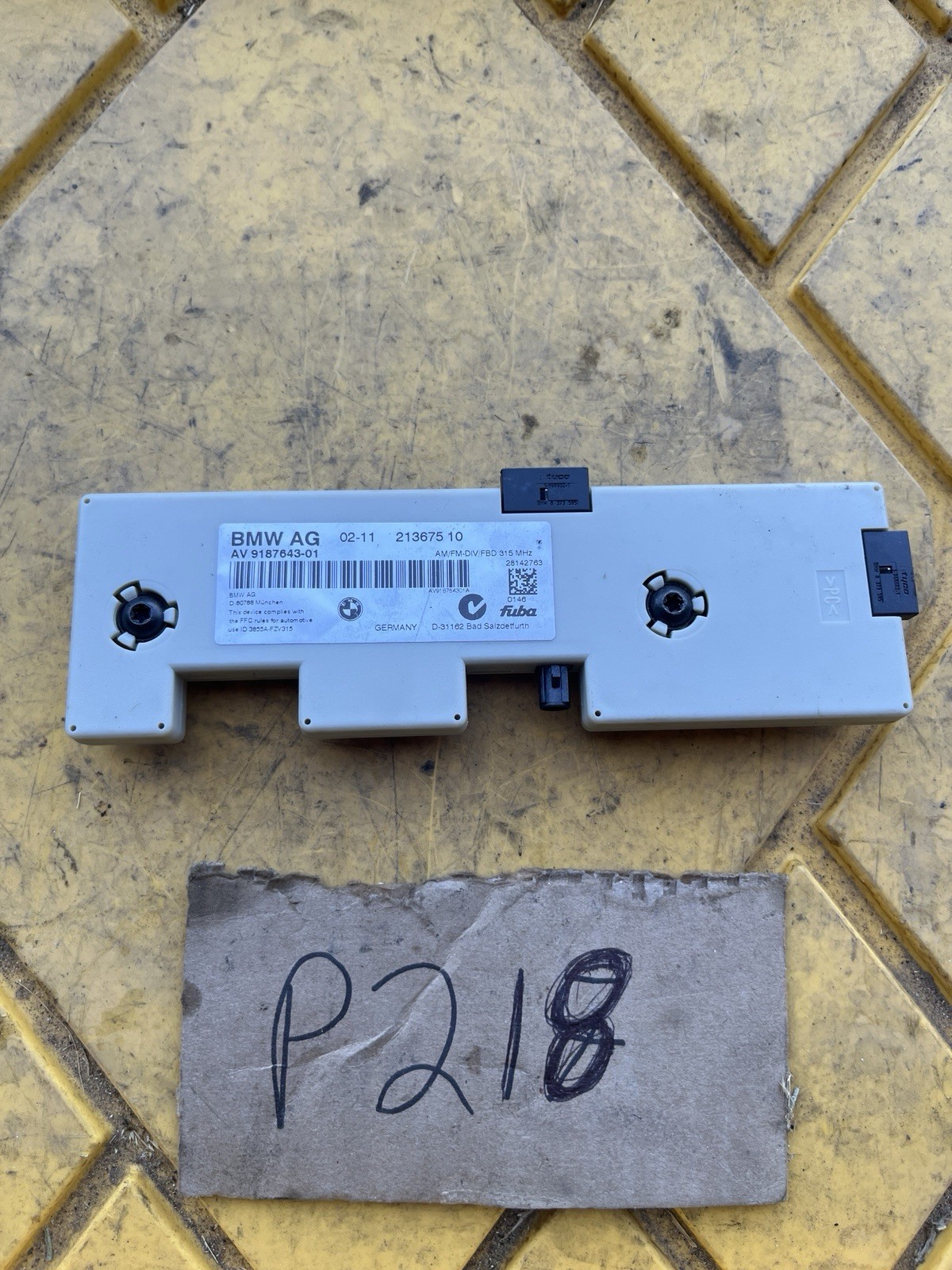 2006-2013 BMW 328i E90 E92 Radio Antenna Amplifier Module Unit OEM 9187643