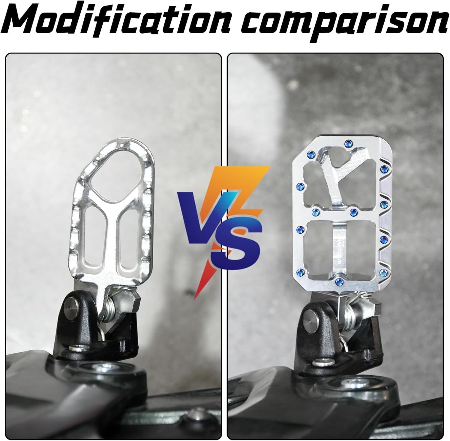 CNC Aluminum Alloy Foot Peg Pedal For Surron Ultra Bee Dirt Bike Non-slip Spikes