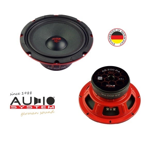 Audio System AS 200 PA EVO 20 cm (8″) woofer kick bass speaker