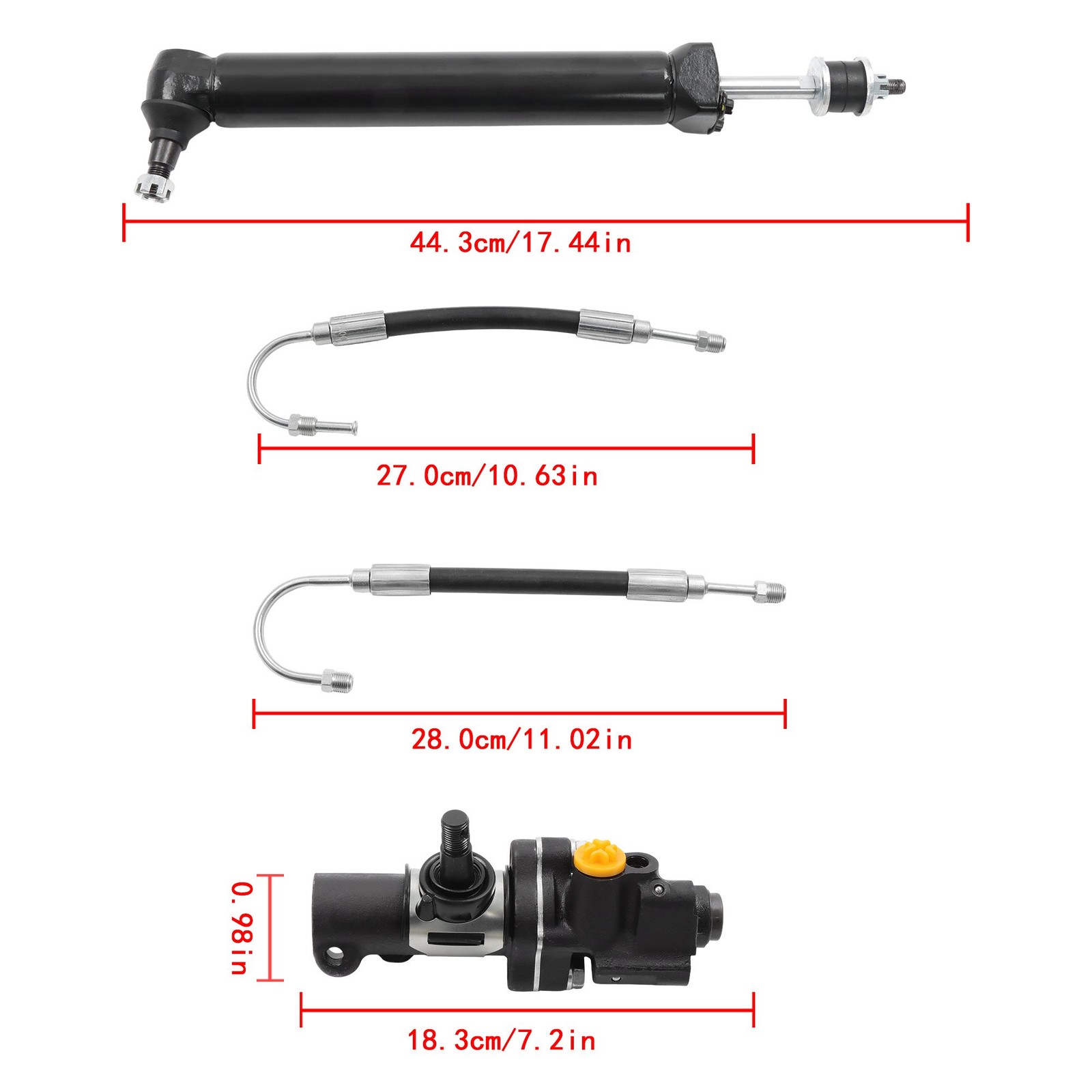For Chevrolet Impala 1960-1964 New Power Steering Valve Cylinder Hose Kit
