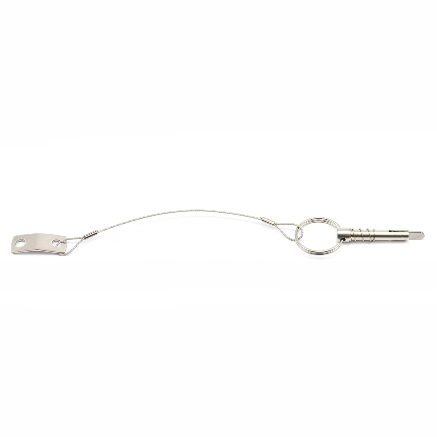 1/4″ STAINLESS STEEL CLEVIS PULL PIN WITH LANYARD, DROP CAM, AND SPRING