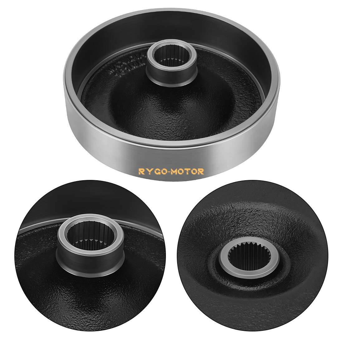 Rear Brake Plate Cover Drum Shoes Kit for Yamaha Big Bear 250 400 YFM250 YFM400