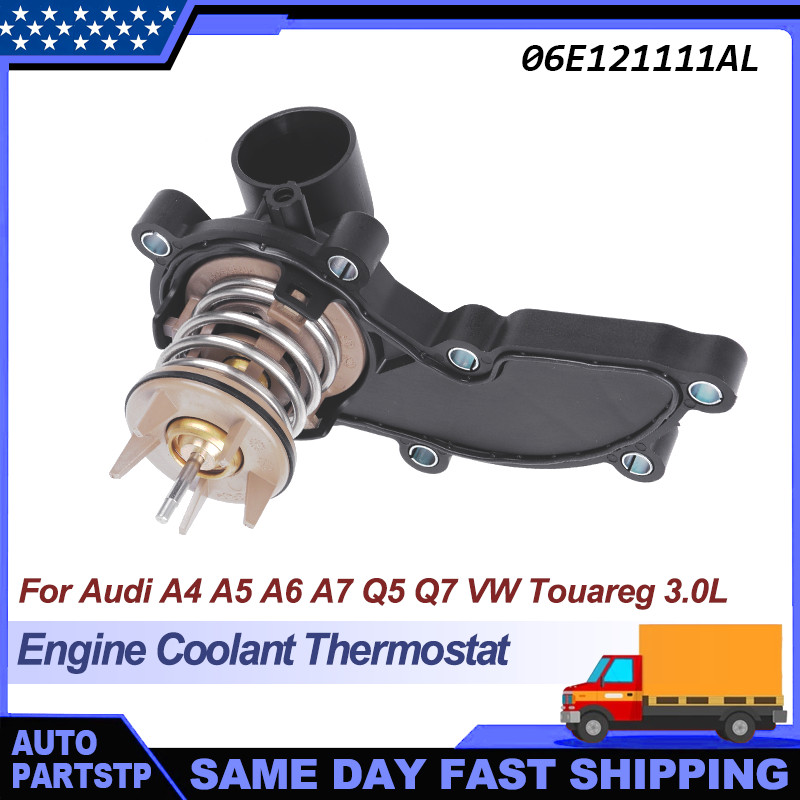For 2011 2012 2013 2014 2015 Audi Q7 A6 A7 3.0L Thermostat Housing Assembly
