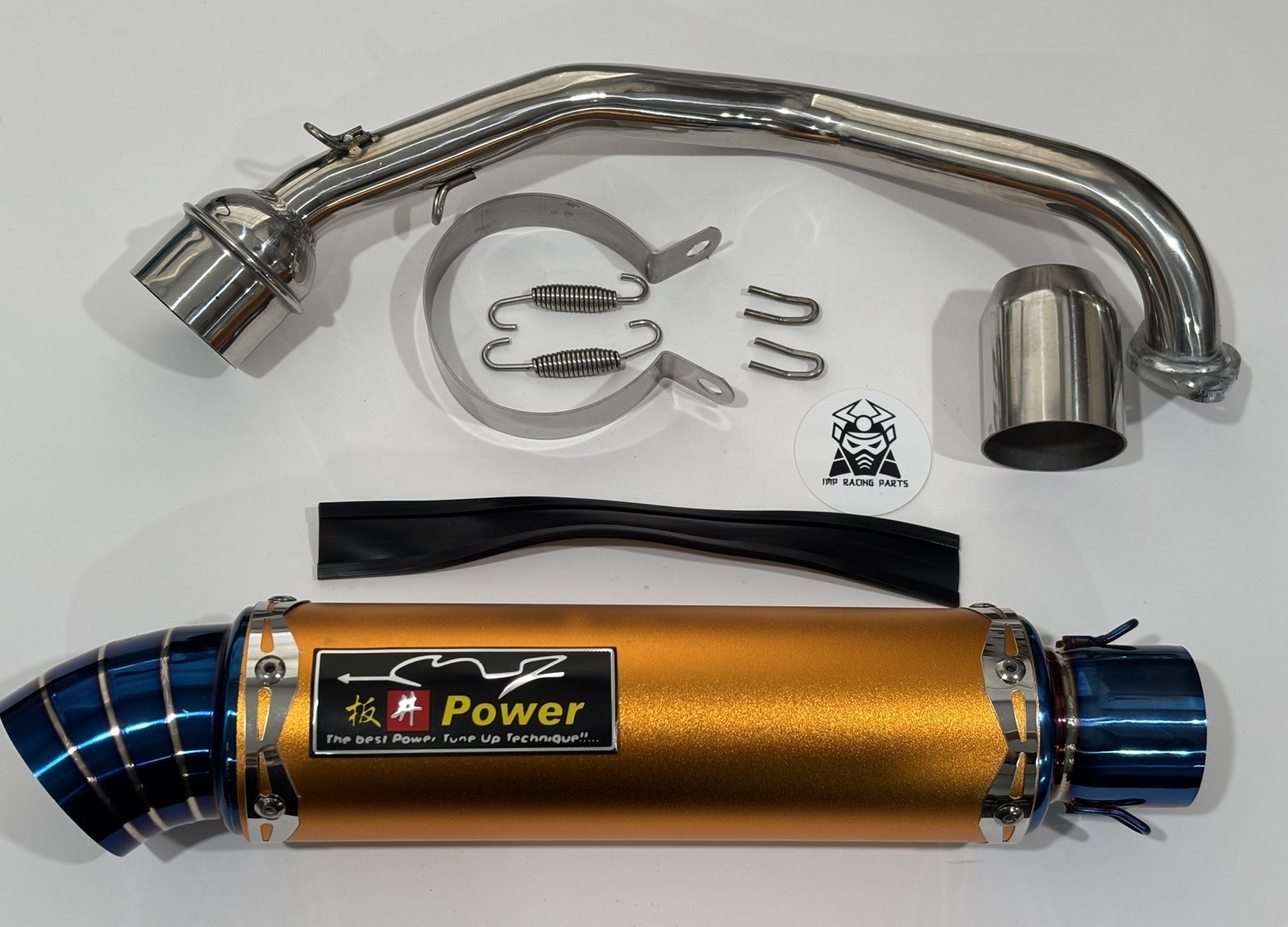GY6 150CC- 232CC MOTORCYCLE SCOOTER RACING MUFFLER PIPE WITH SENSOR EFI TANK